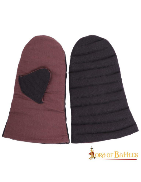 Luvas acolchoadas feitas à mão em...