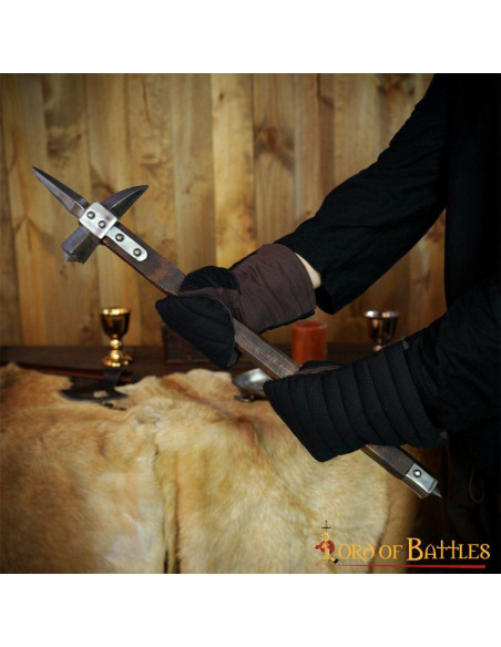 Luvas acolchoadas feitas à mão em...