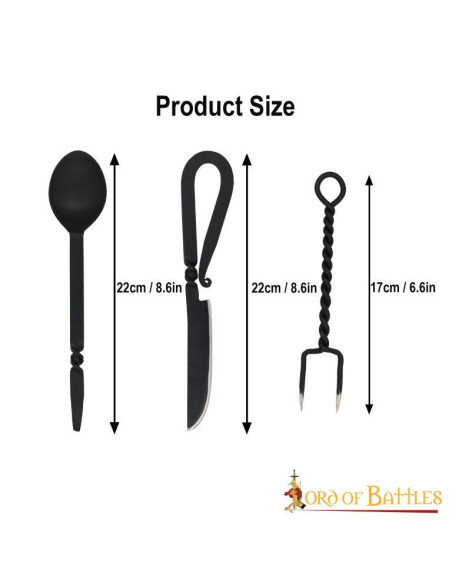 Conjunto de talheres de aço...