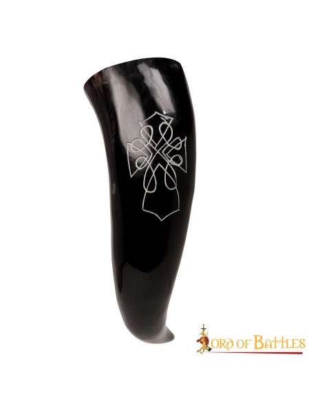 Chifre de Boi para Beber com Desenho...