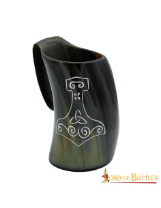 Caneca de cerveja artesanal Viking Mjolnir