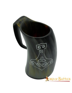 Caneca de cerveja artesanal Viking Mjolnir 2