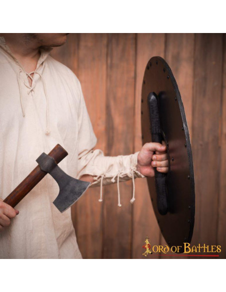 Escudo de combate de madeira viking...