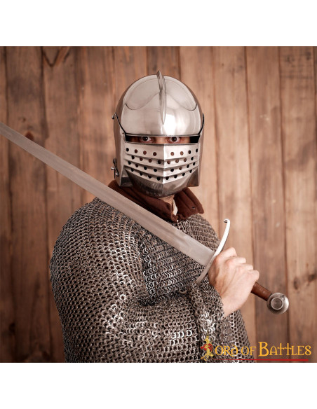 Capacete italiano Sallet com forro...