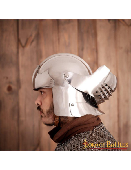 Capacete italiano Sallet com forro...