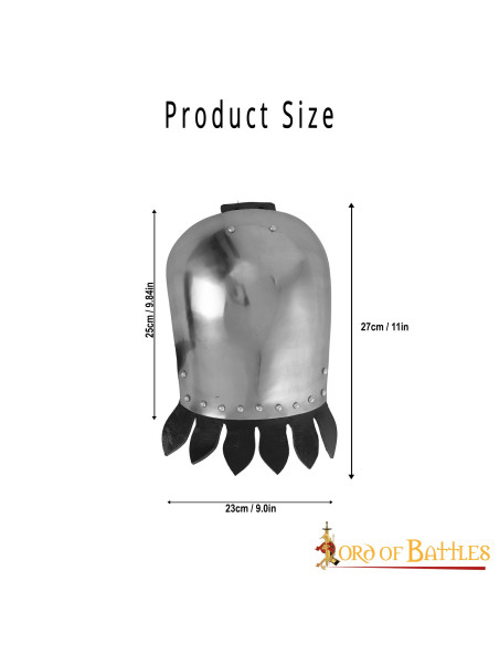 Ombreiras de cavaleiro medieval com...