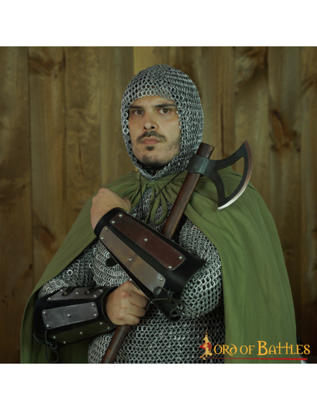 Pulseira de couro genuíno reforçada...