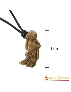 Pingente Valquíria de latão Viking 2