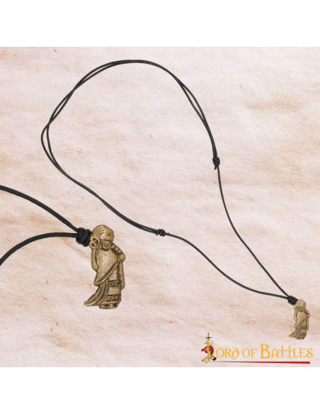 Pingente Valquíria de latão Viking