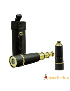 Luneta pirata com estojo de couro