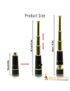 Luneta pirata com estojo de couro 2