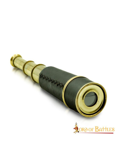 Luneta pirata com estojo de couro