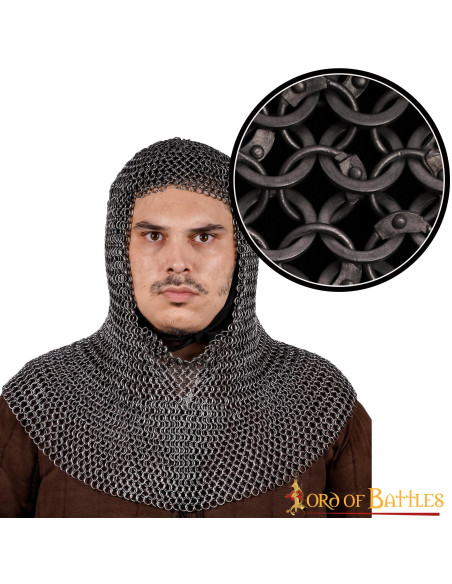 Argolas rebitadas de cota de malha...