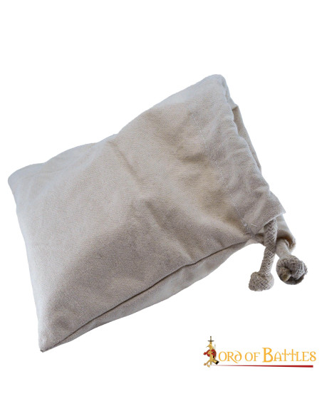 Bolsa medieval em lona de algodão cru