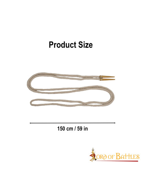 Conjunto de 5 aiglets de cor creme...