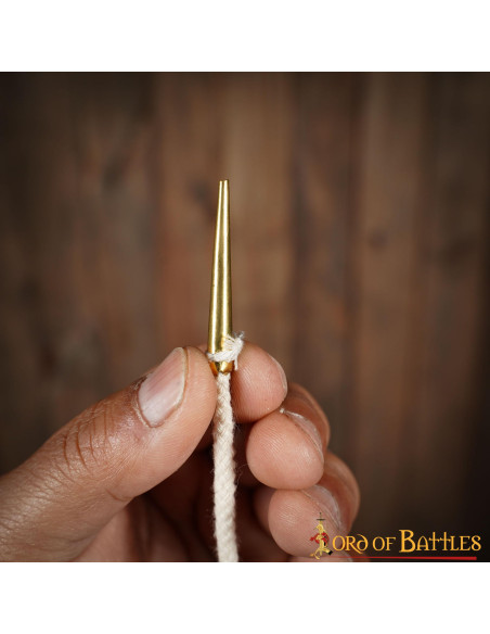 Conjunto de 5 aiglets de cor creme...