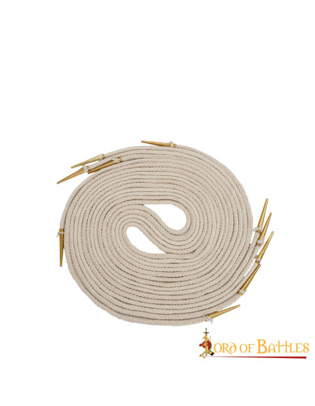 Conjunto de 5 aiglets de cor creme...