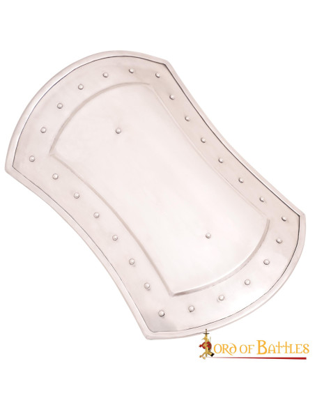 Broquel de aço retangular medieval...