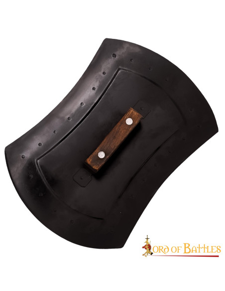 Broquel de aço retangular medieval...