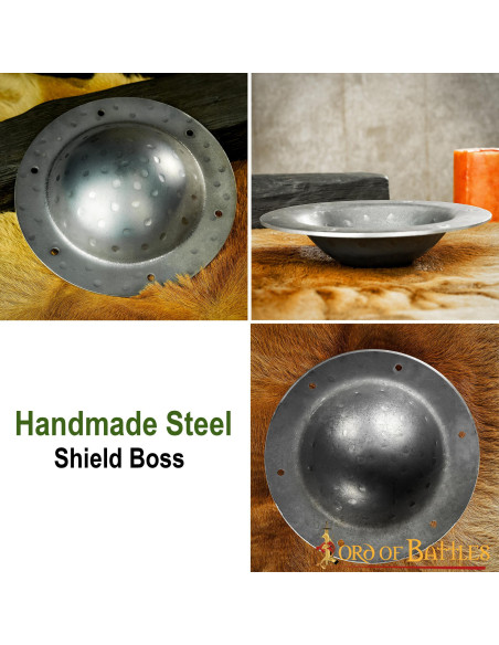 Umbo rústico para escudos vikings e...