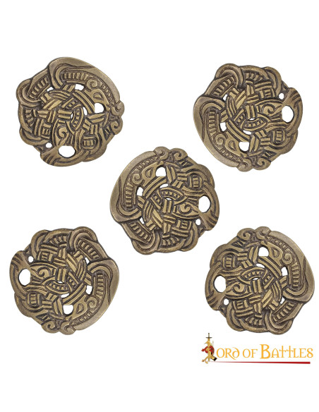Conjunto de 5 botões Viking Greiftier