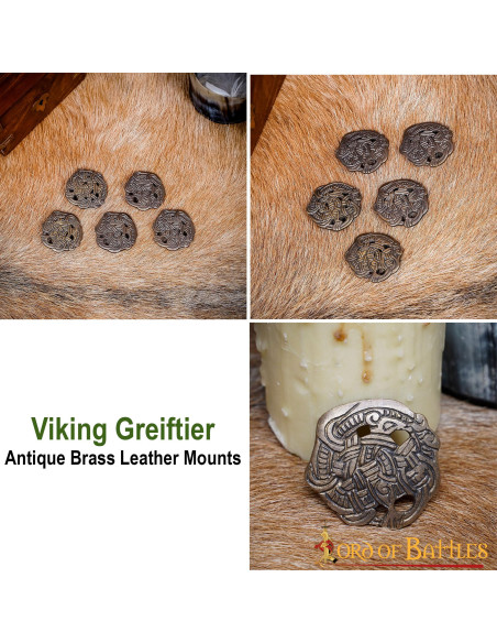 Conjunto de 5 botões Viking Greiftier