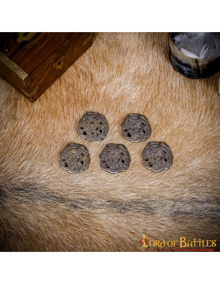 Conjunto de 5 botões Viking Greiftier
