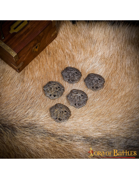 Conjunto de 5 botões Viking Greiftier