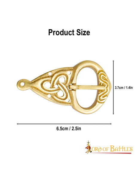 Fivela de cinto Viking (6,5x3,7 cm.)