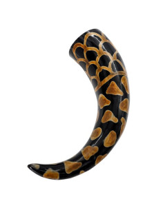 Buzina Viking com desenho queimado, 400-500 ml. 2