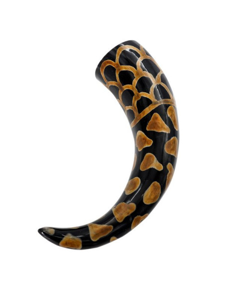 Buzina Viking com desenho queimado,...