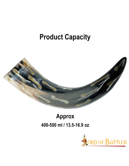 Chifre de boi com manchas...