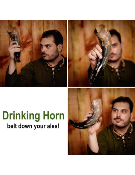 Chifre de boi com manchas...