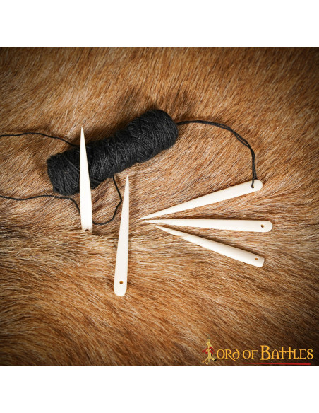 Conjunto de 5 agulhas de osso Viking...