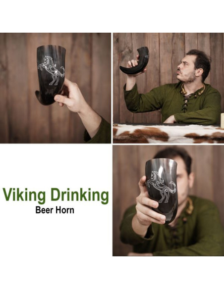 Design de chifre de beber Viking...