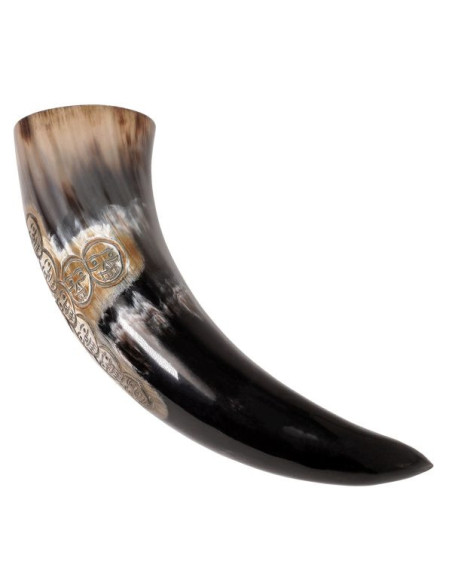 Design de cruz de chifre de bebida...