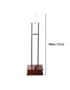 Suporte de metal com base de madeira para armadura completa 2