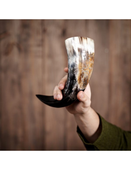 Buzina Viking com desenho de Leão...