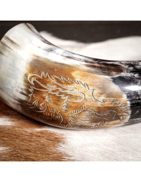 Buzina Viking com desenho de Leão...