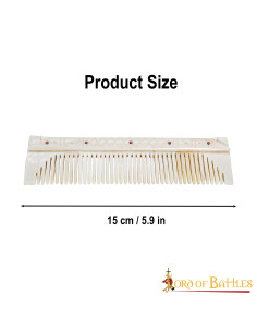 Pente medieval feito de osso genuíno 2