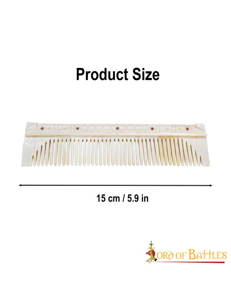 Pente medieval feito de osso genuíno