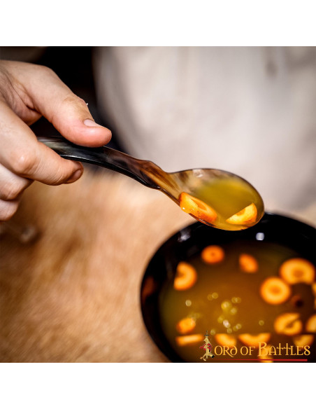 Conjunto de 2 colheres de chifre...