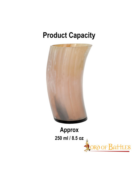 Caneca Viking em chifre de boi para...