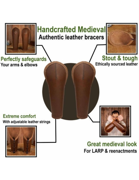 Braçadeiras de couro Ranger com...