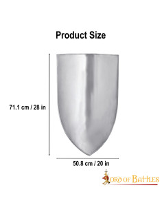 Escudo medieval para personalizar 70 x 50 cm. 2