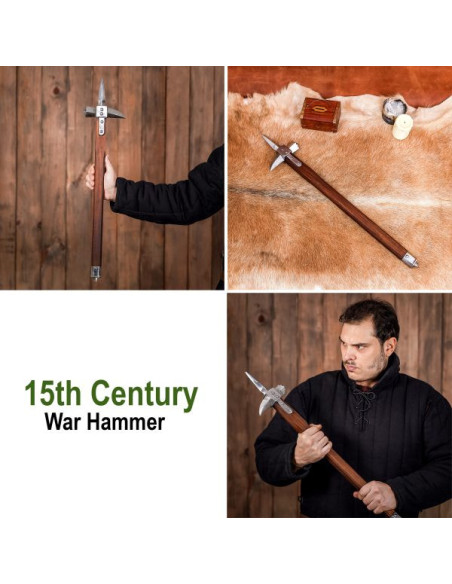 Martelo de guerra histórico do século XV
