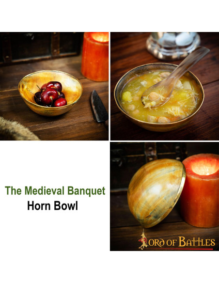 Tigela de chifre de banquete viking