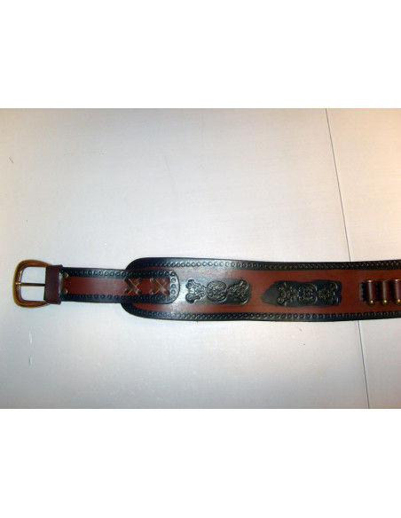 Leather bandolier 1 revolver (para canhotos)