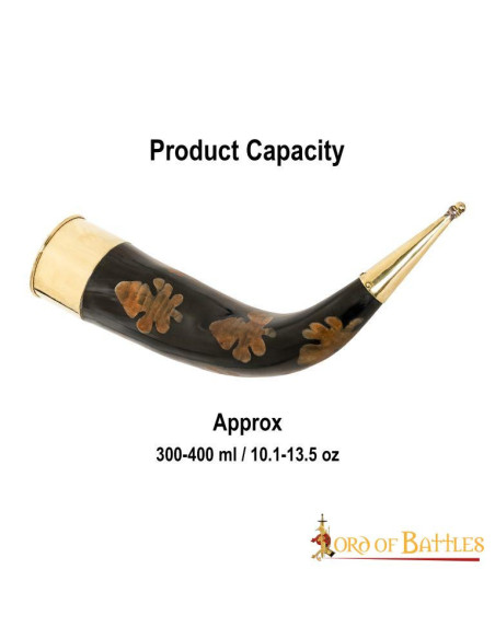 Buzina com manchas carbonizadas e...