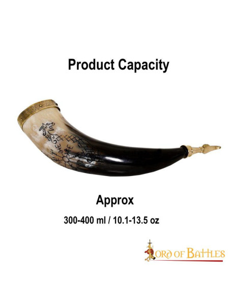 Modelo de chifre de bebida Viking...